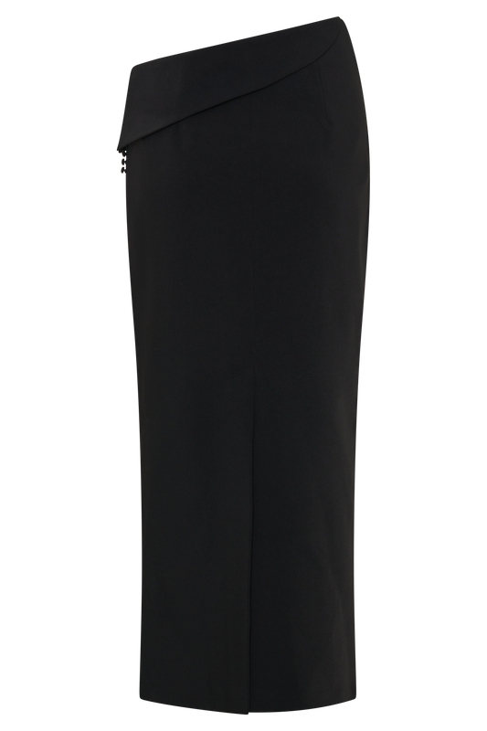 Astrid Suiting Midi Skirt - Black