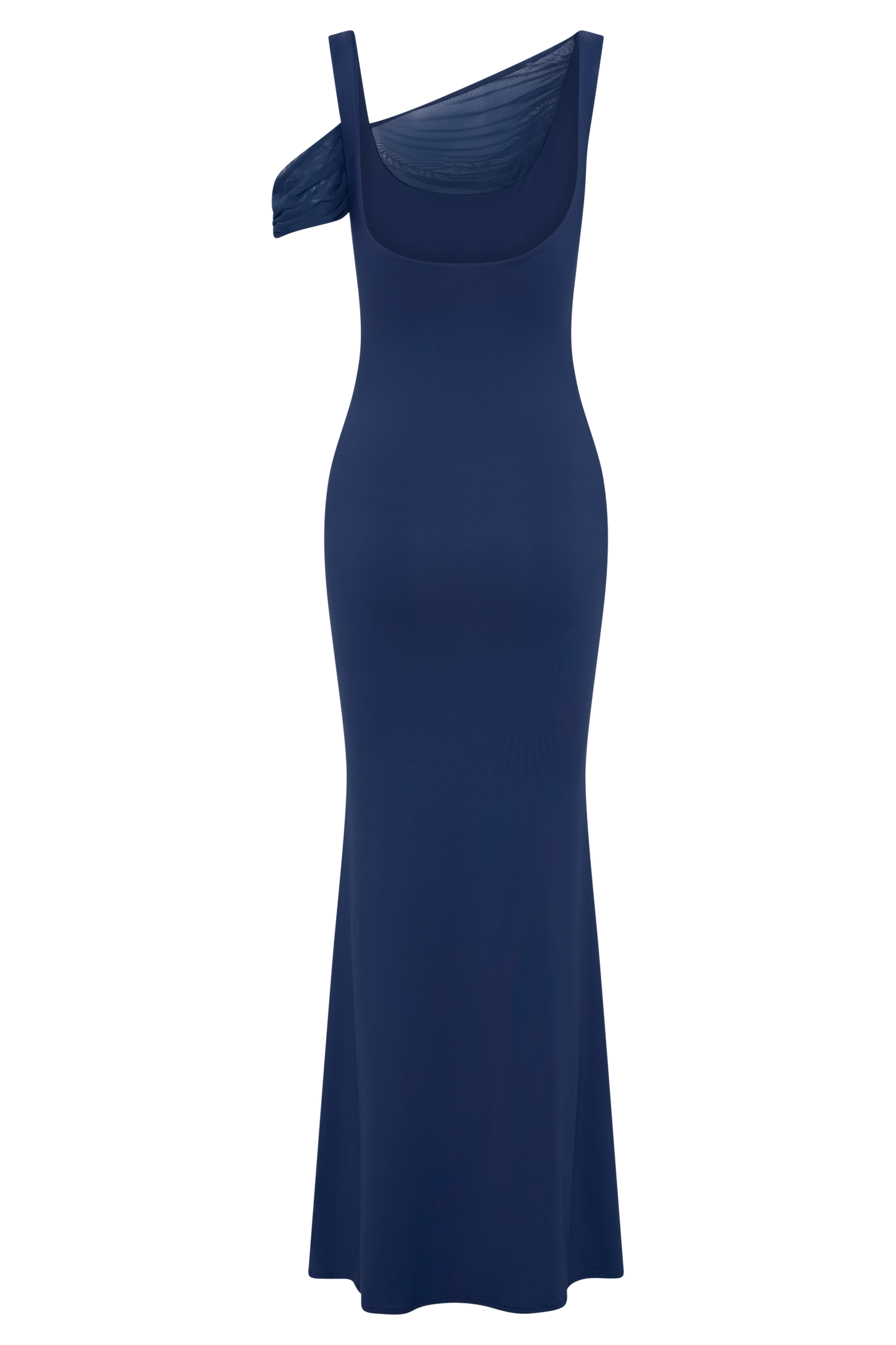 Janette Recycled Nylon And Mesh Sleeveless Maxi Dress  - Navy