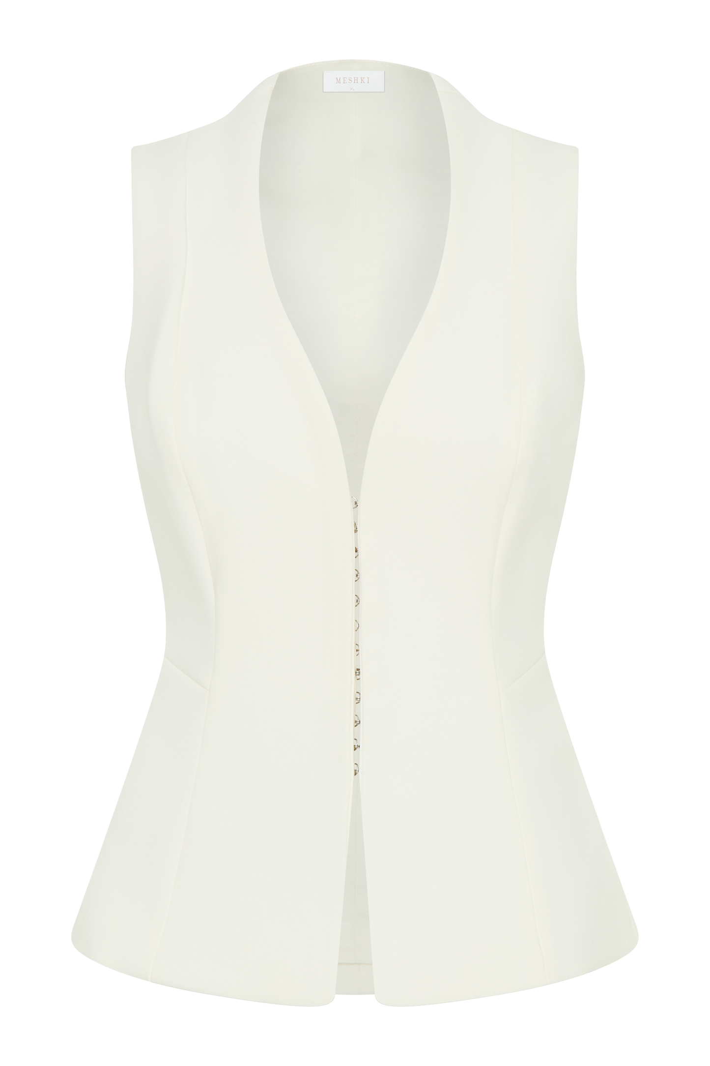 Melinda Structured Vest Top - Ivory