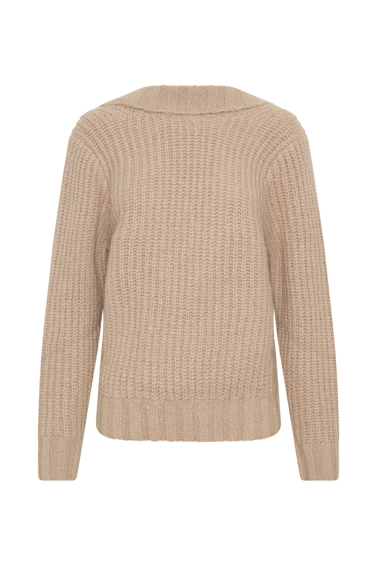 Candice Oversized Low Back Knit Jumper - Stone Marle