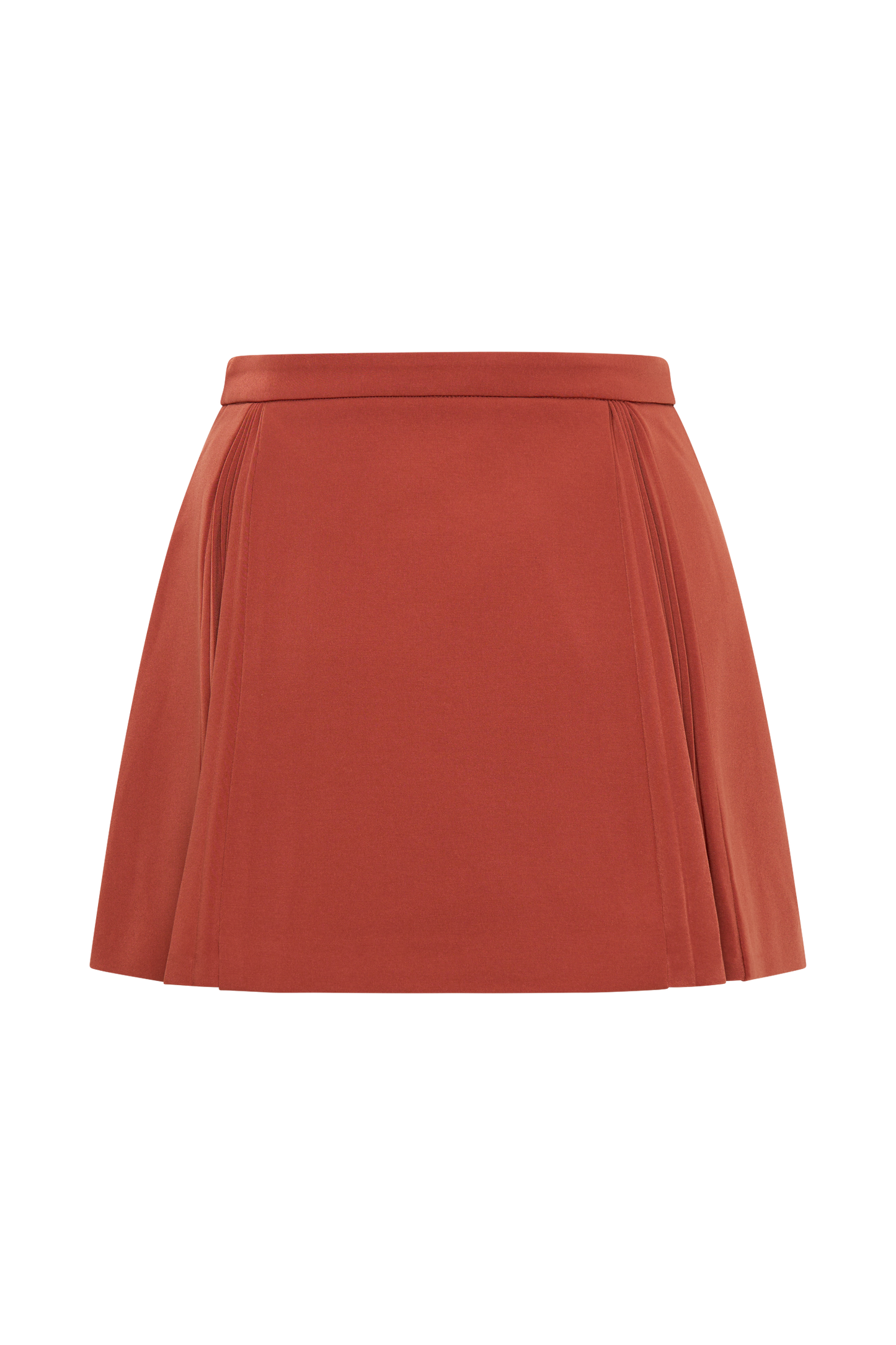 Melinda Mini Skirt With Pleats - Chilli