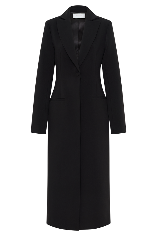 Caviar Suiting Coat - Black