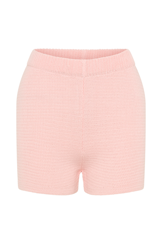 Noah Knit Shorts - Baby Pink