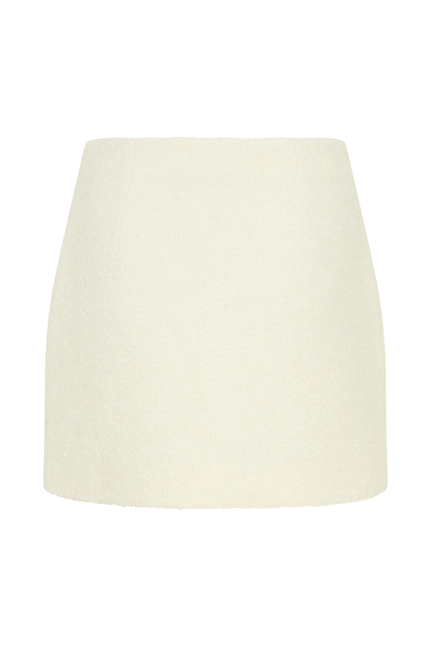 Mirelle Textured Boucle Mini Skirt - Ivory