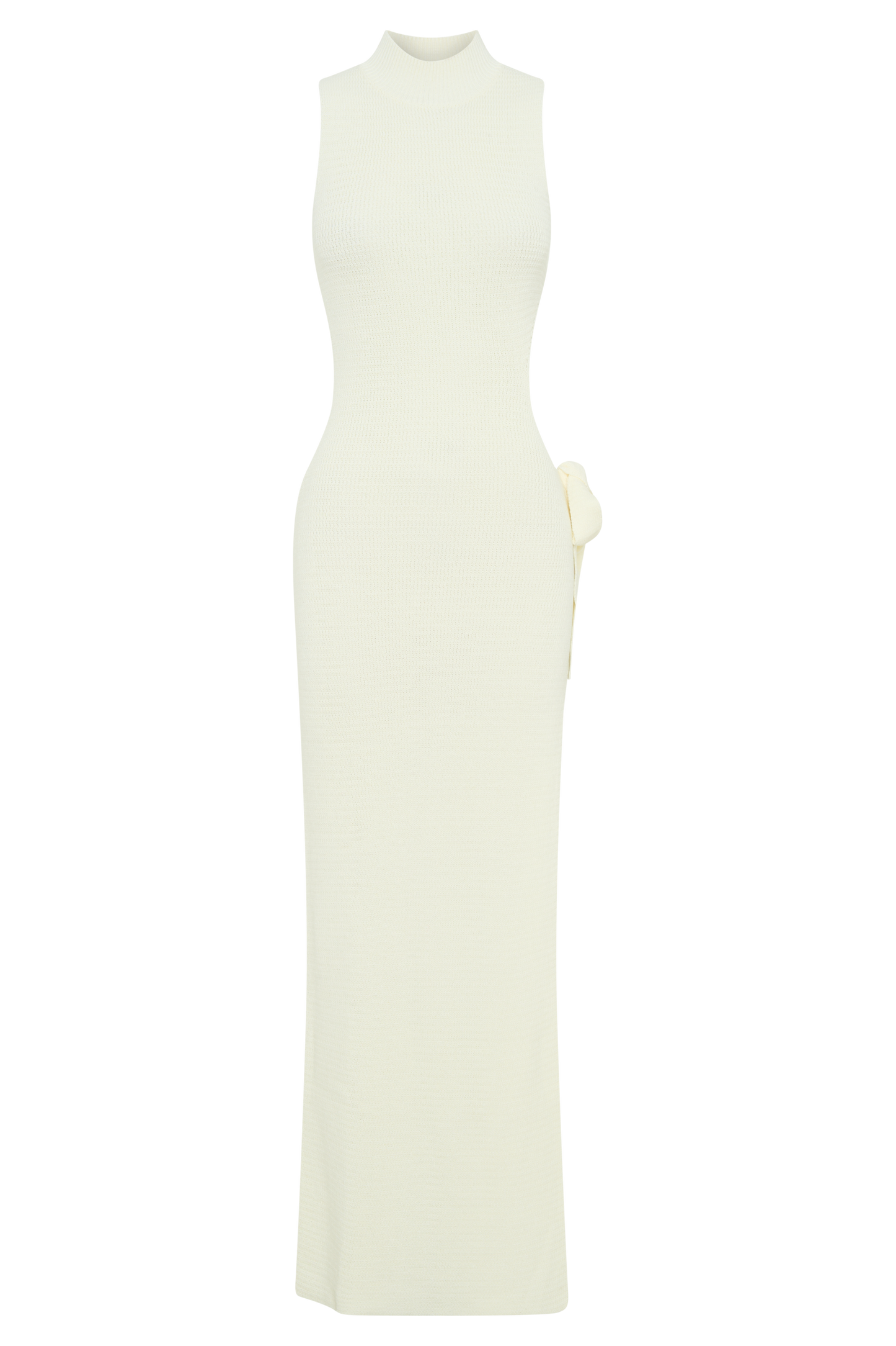 Stephanie Cut Out Knit Maxi Dress - Ivory