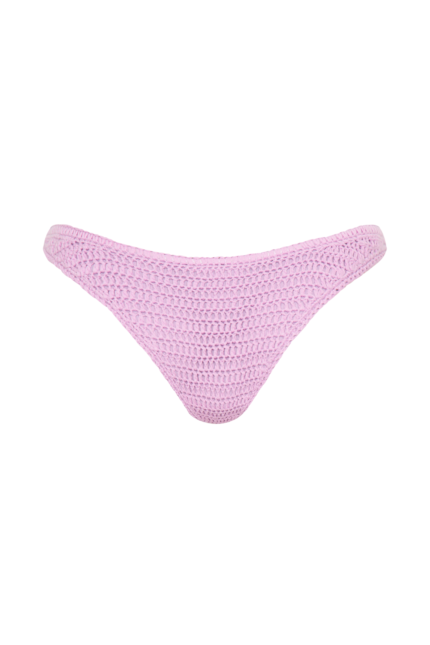 Skye Floral Crochet Tie Up Bikini Bottom - Lilac