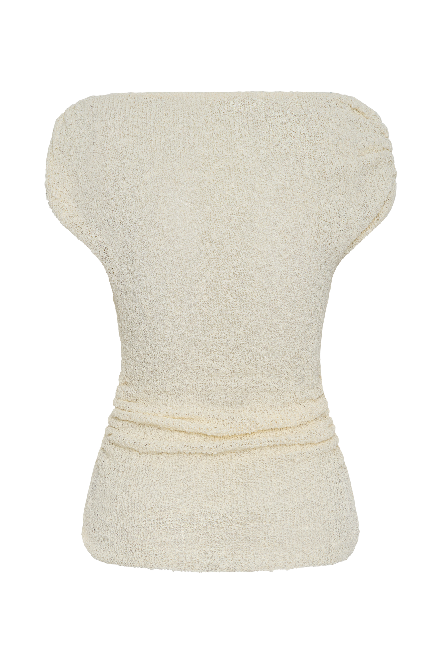 Chloe Off Shoulder Boucle Knit Top - Ivory