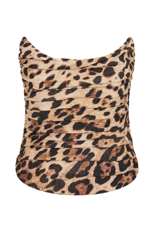 Tokio Suiting Corset - Leopard Print