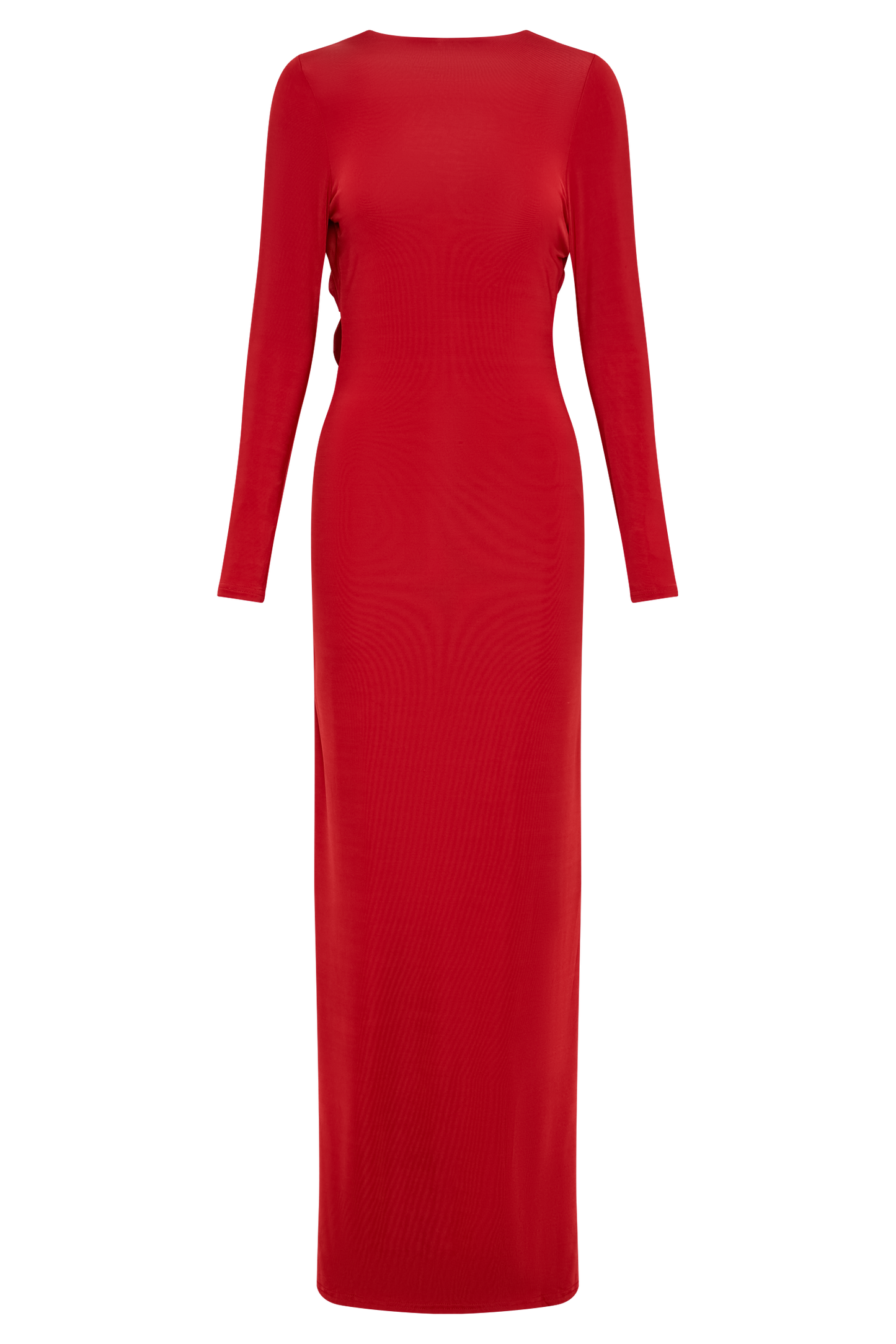 Bennett Slinky Long Sleeve Maxi Dress - Ruby