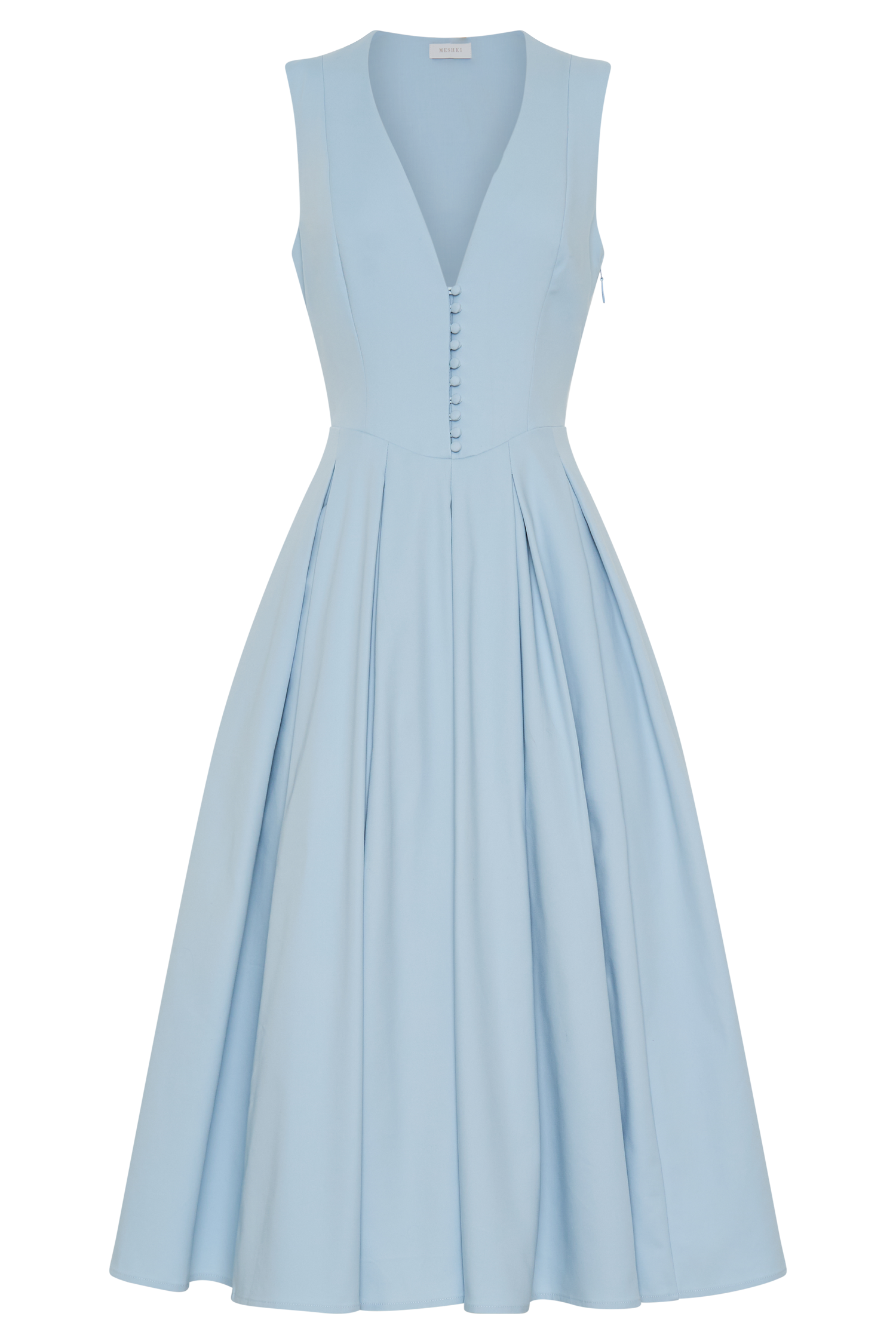 Light Blue hot Sleeveless Dress Size: Medium