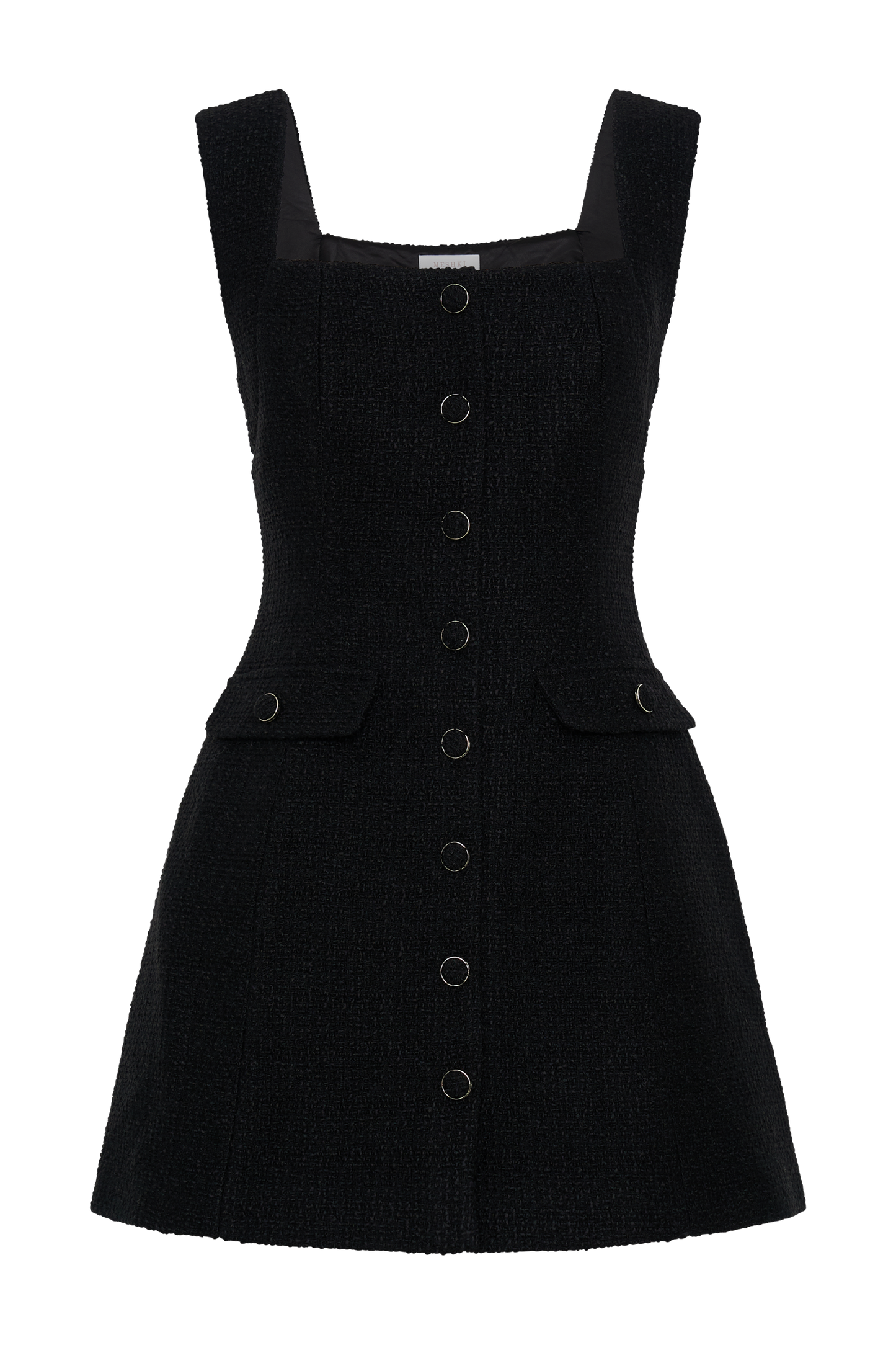 Desire Boucle Mini Dress - Black