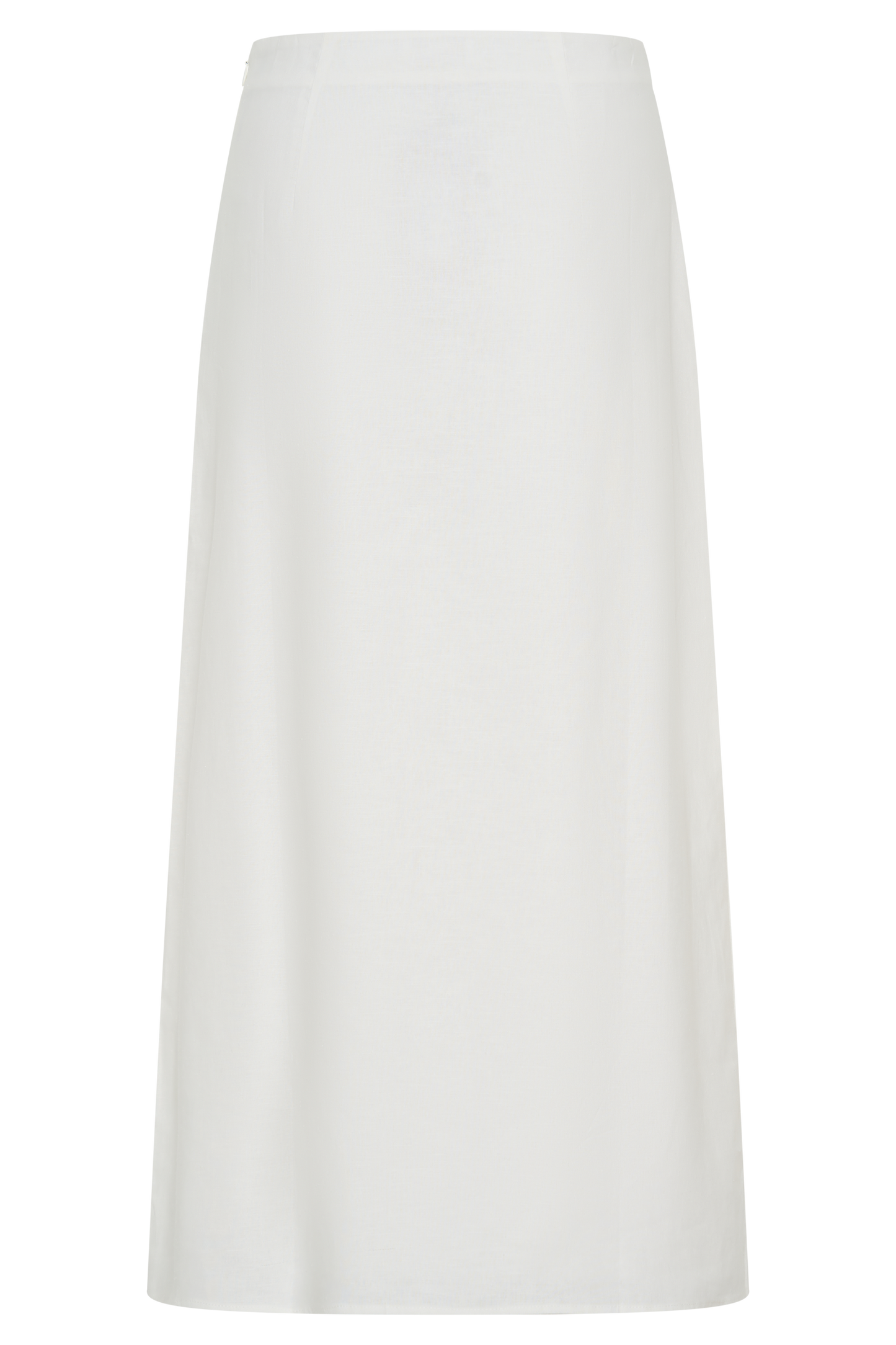 Dora Linen Midi Skirt - Ivory