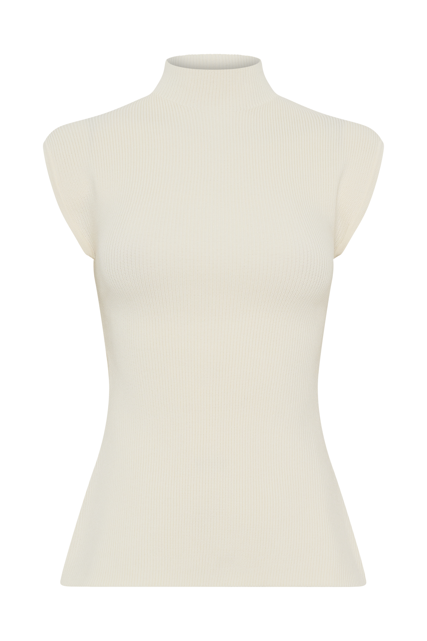 Maxine Knit Open Back Top - Ivory