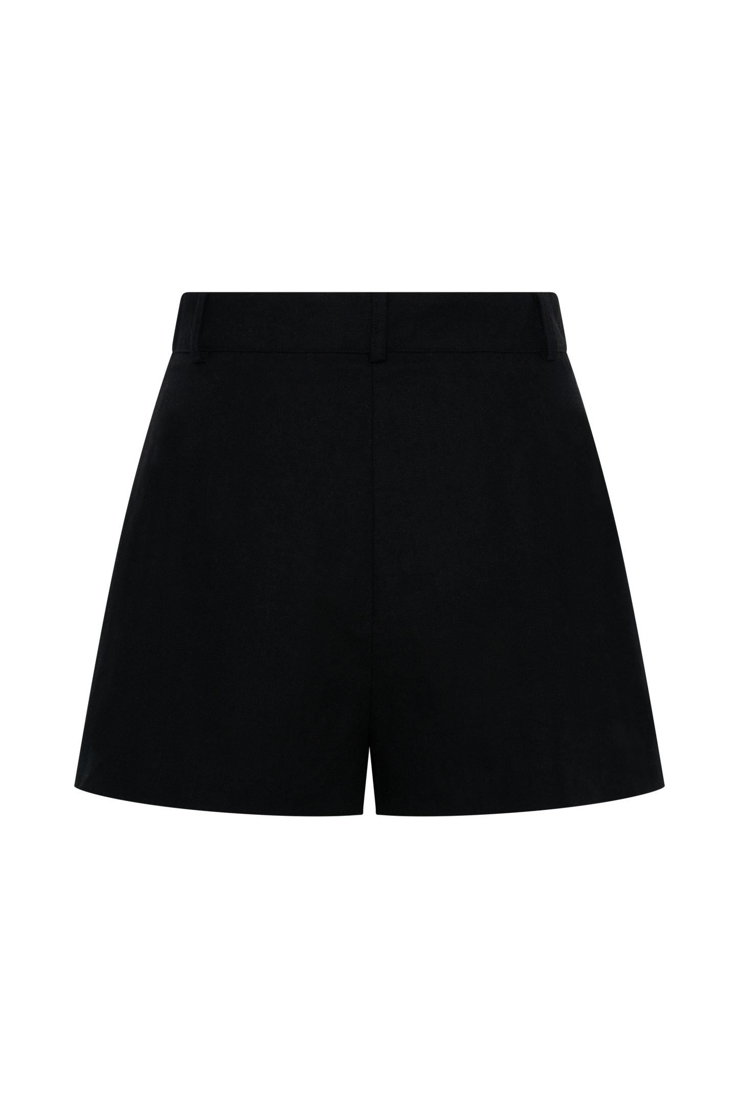 Massima Linen Shorts - Black