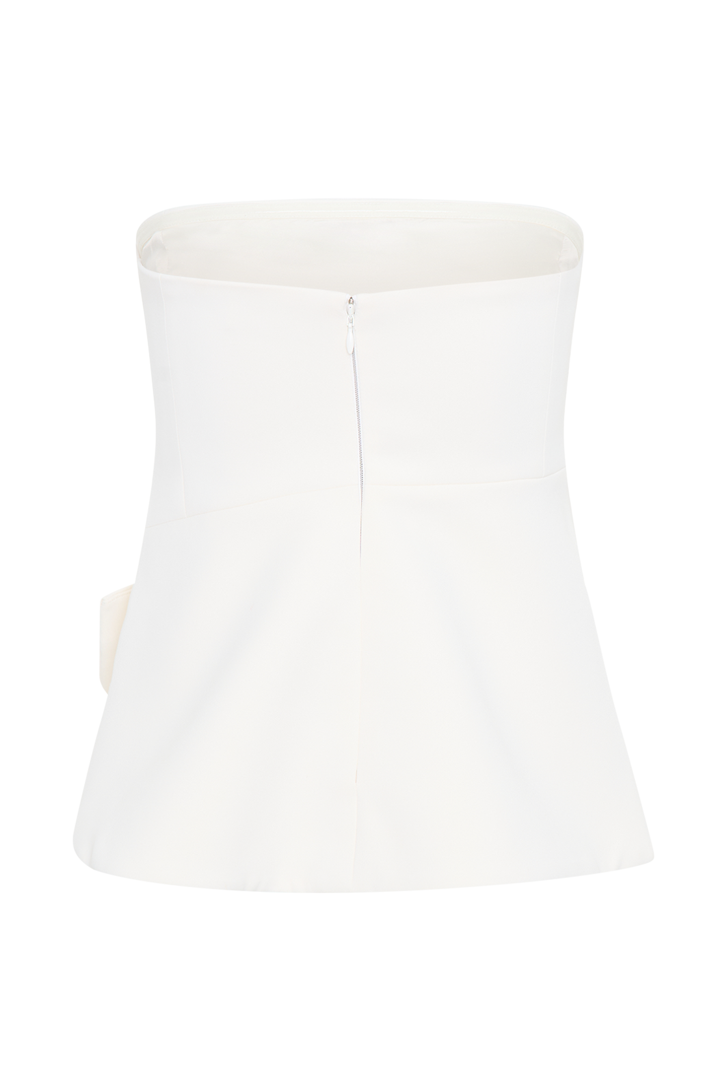 Faith Strapless Suiting Top - Ivory