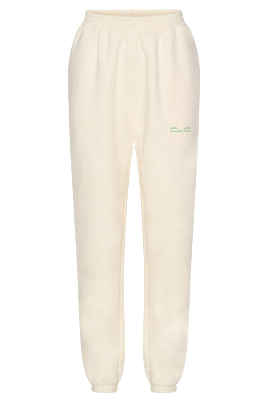 Camille Oversized Fleeceback Jogger - Marshmallow