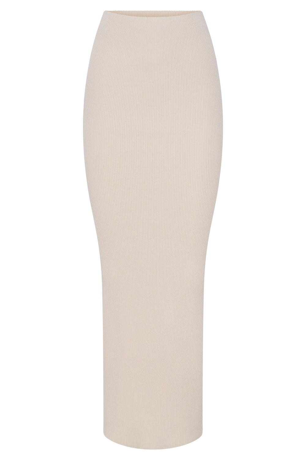 Kaesha Split Maxi Knitted Skirt - Bone