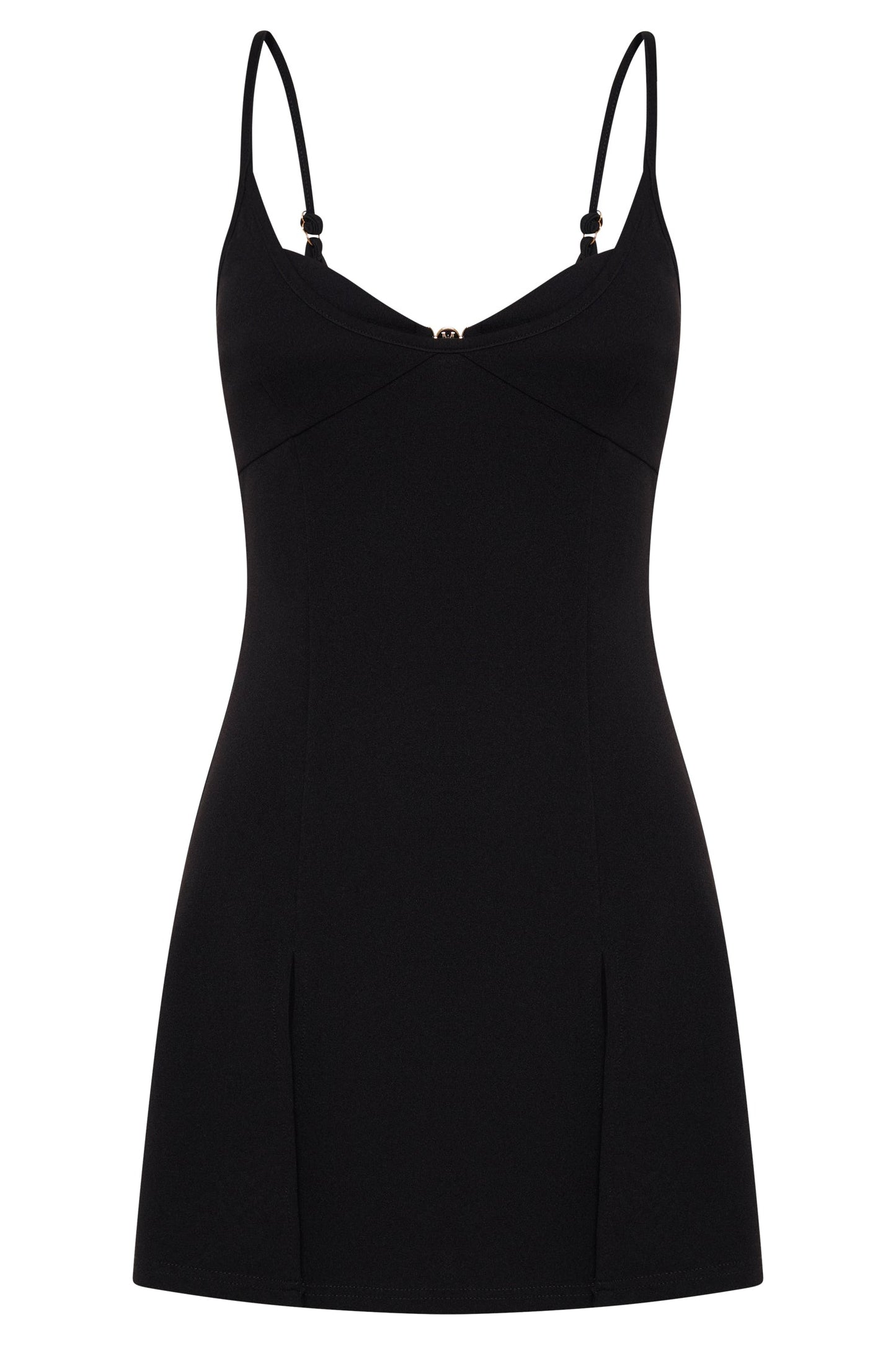 Lex Two Tone Mini Dress - Black