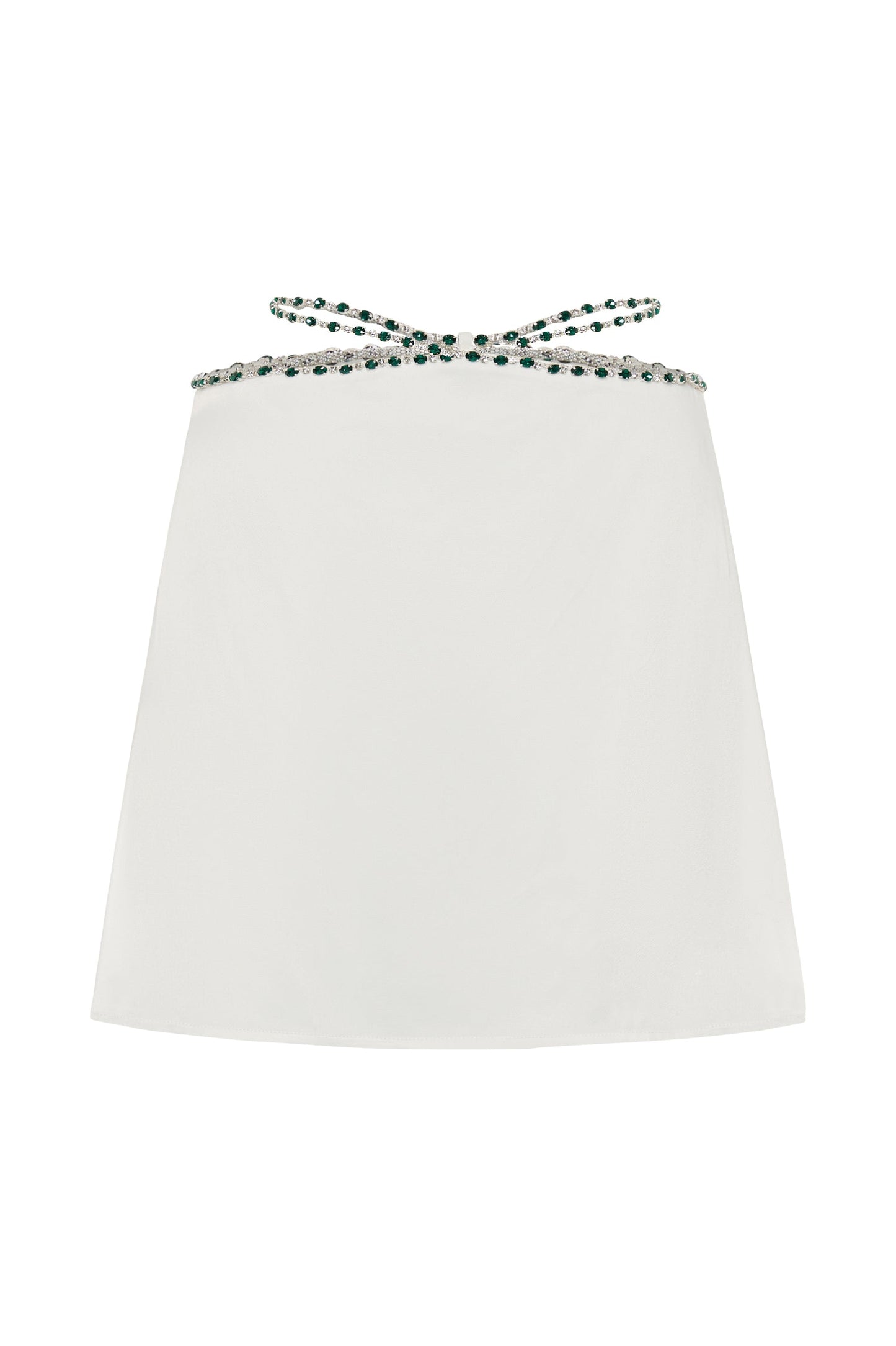 Farah Diamante Trim Mini Skirt - White