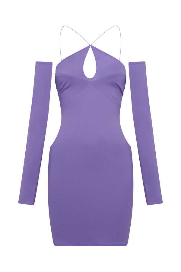 Purple Cut Out Dresses