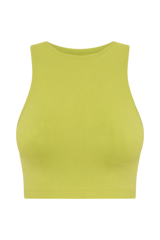 Pippa Racer Tank Top - Lime Green