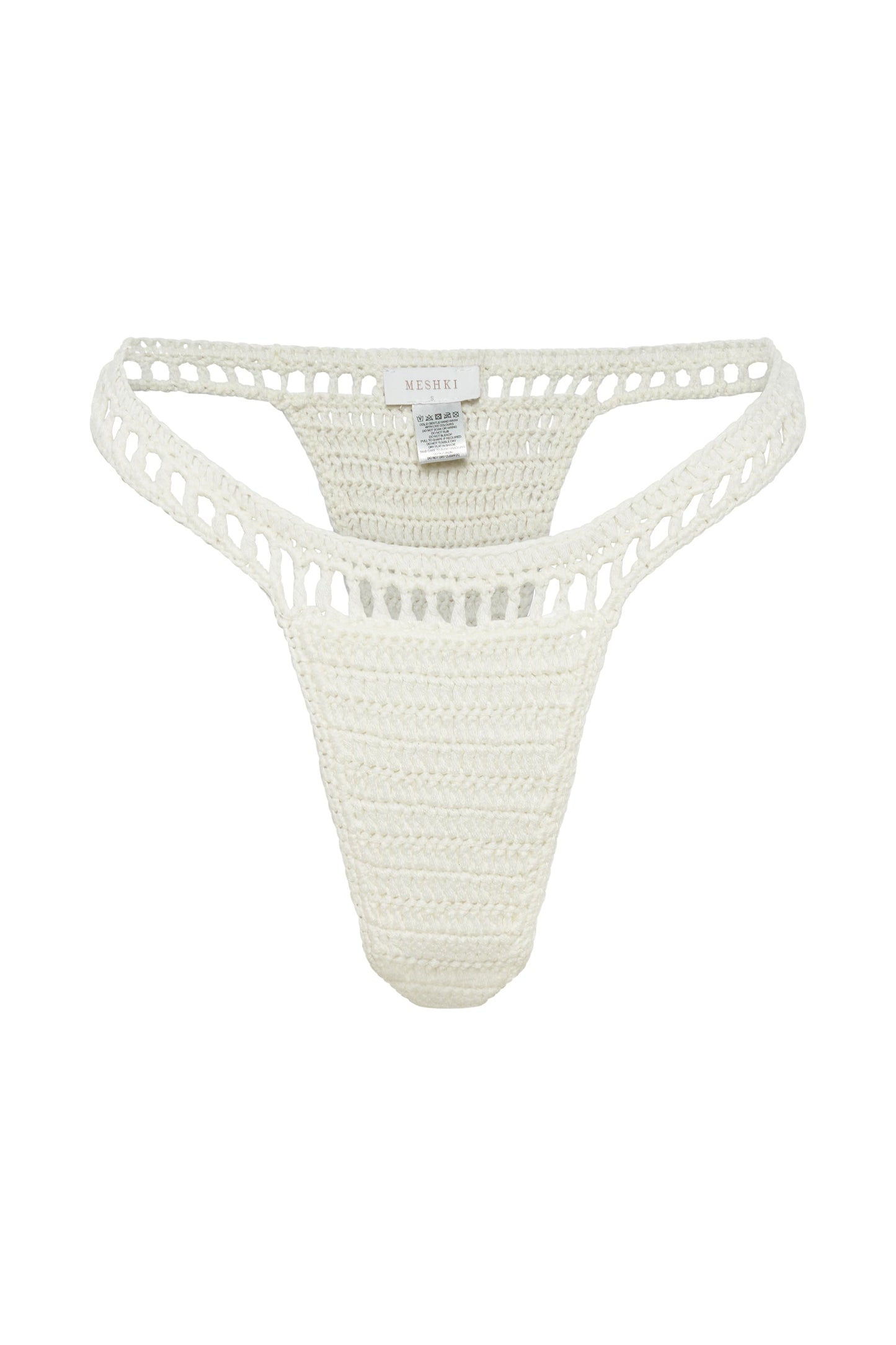 Korina Crochet Bikini Bottom - White