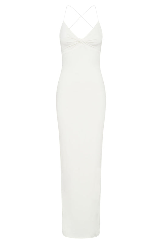 Sinead Twist Maxi Dress - White