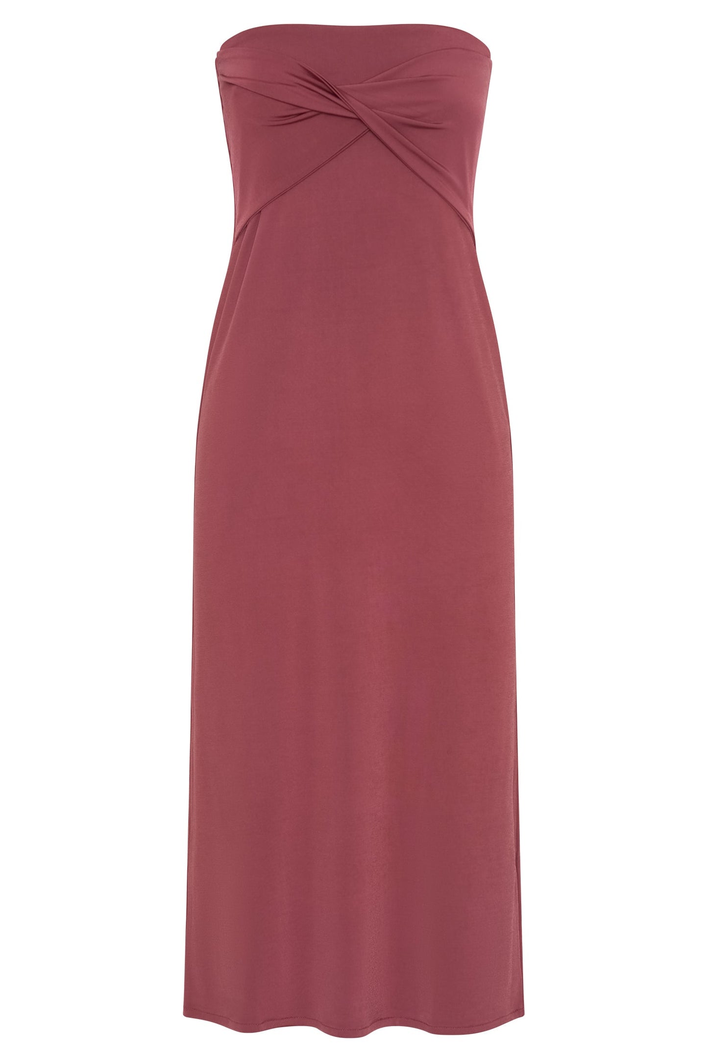 Ceri Maxi Twist Skirt - Wine