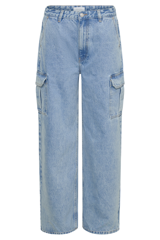 Jagger Mid Rise Oversized Denim Jean - Mid Blue