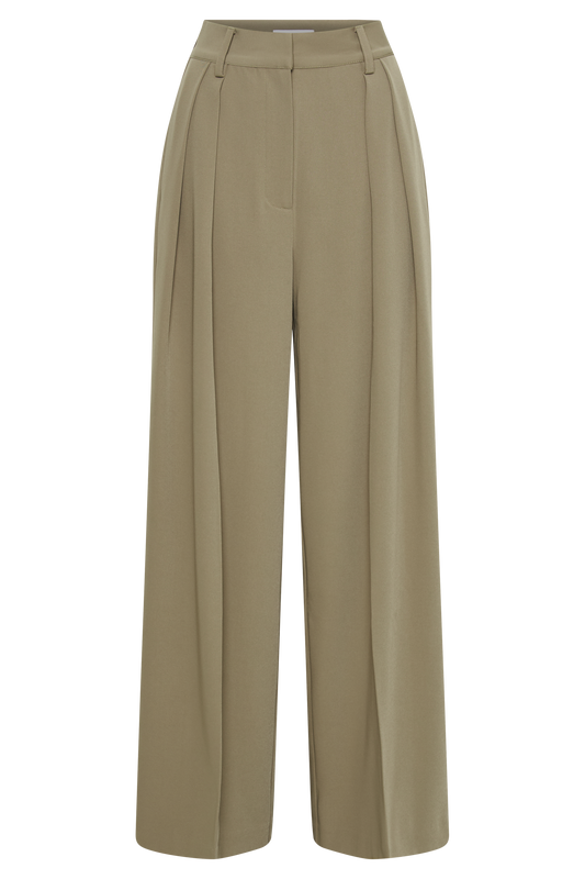 Jemima Straight Leg Pants - Olive