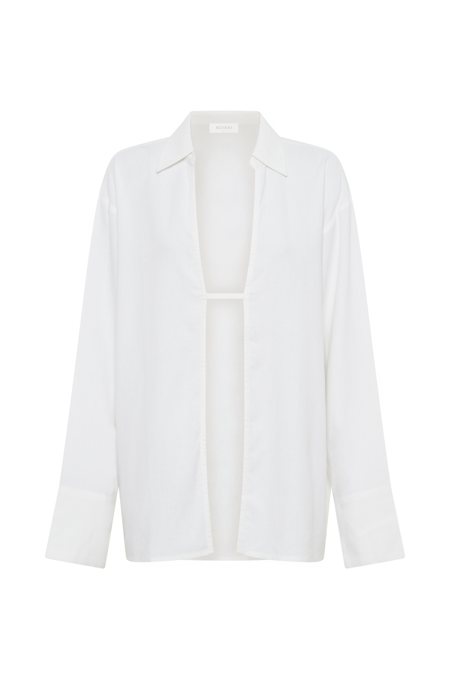 Tasha Oversized Linen Shirt - White