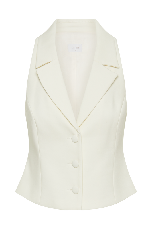 Mura Suiting Vest - Ivory