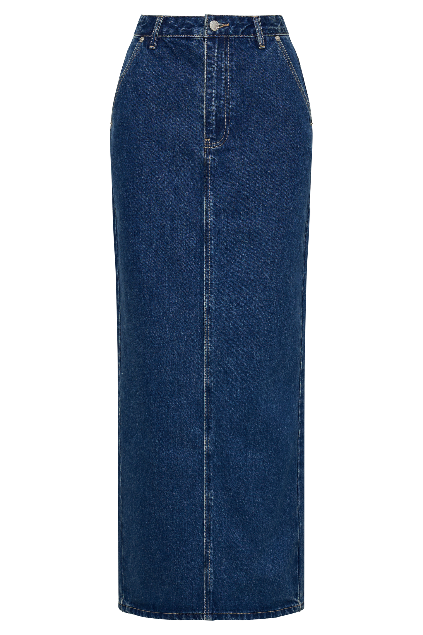 Illona Denim Maxi Skirt - Dark Blue