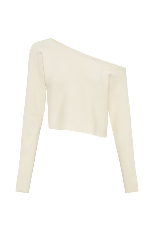 Avani Oversized One Shoulder Jumper - Ivory