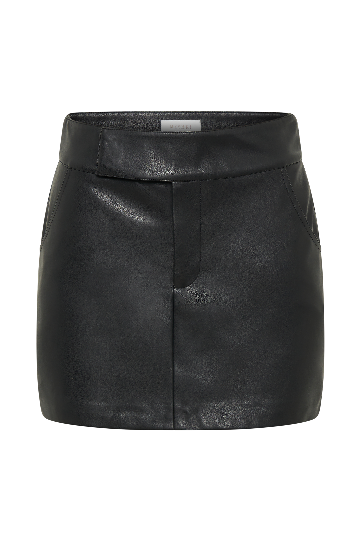 Only faux leather mini skirt hotsell