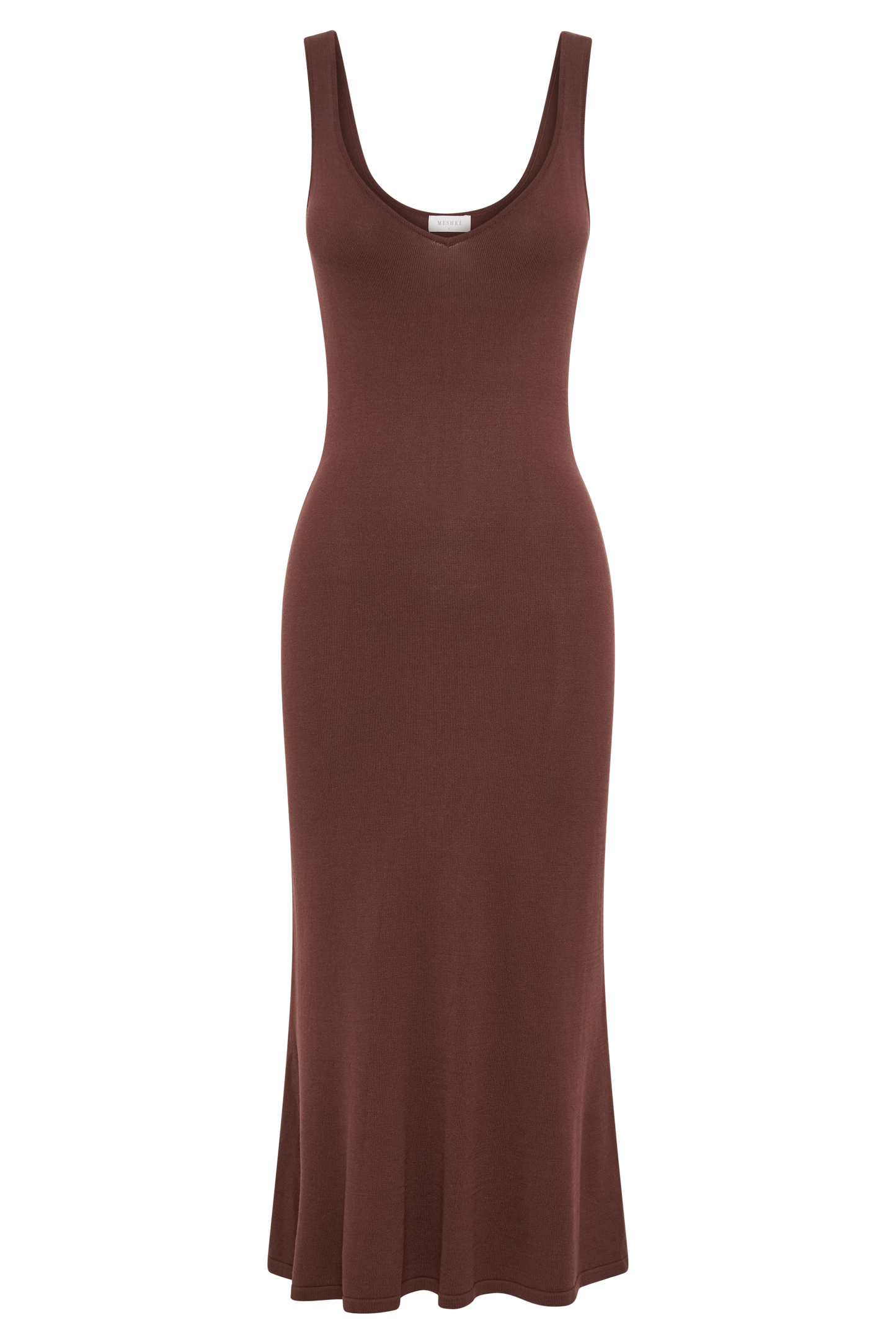 Easton Knit Midi Dress - Dark Chocolate