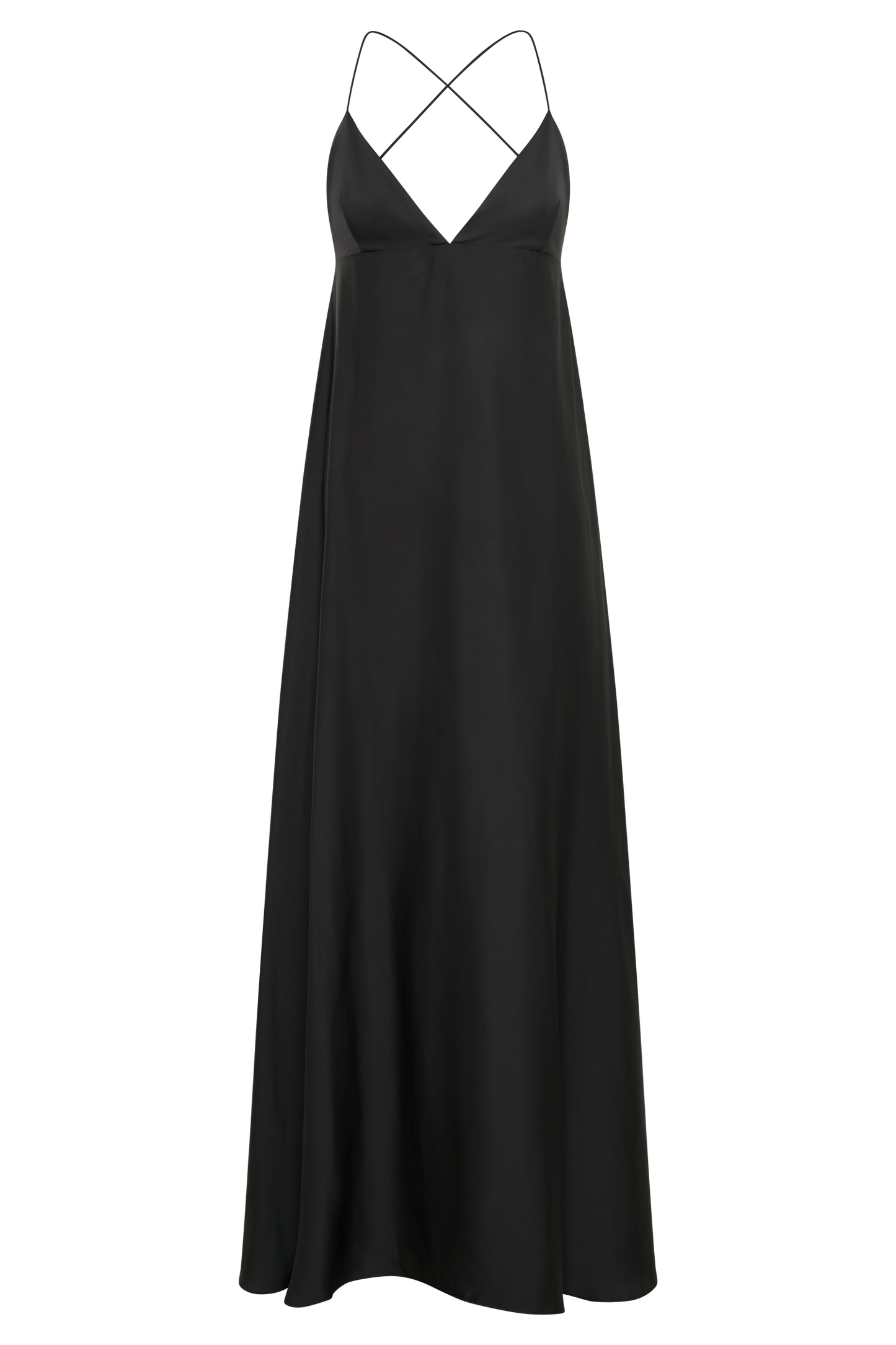 Melisandre Baby Doll Maxi Dress - Black