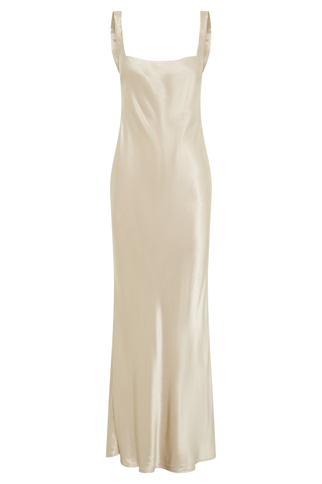 Ensley Satin Maxi Dress - Champagne - MESHKI U.S