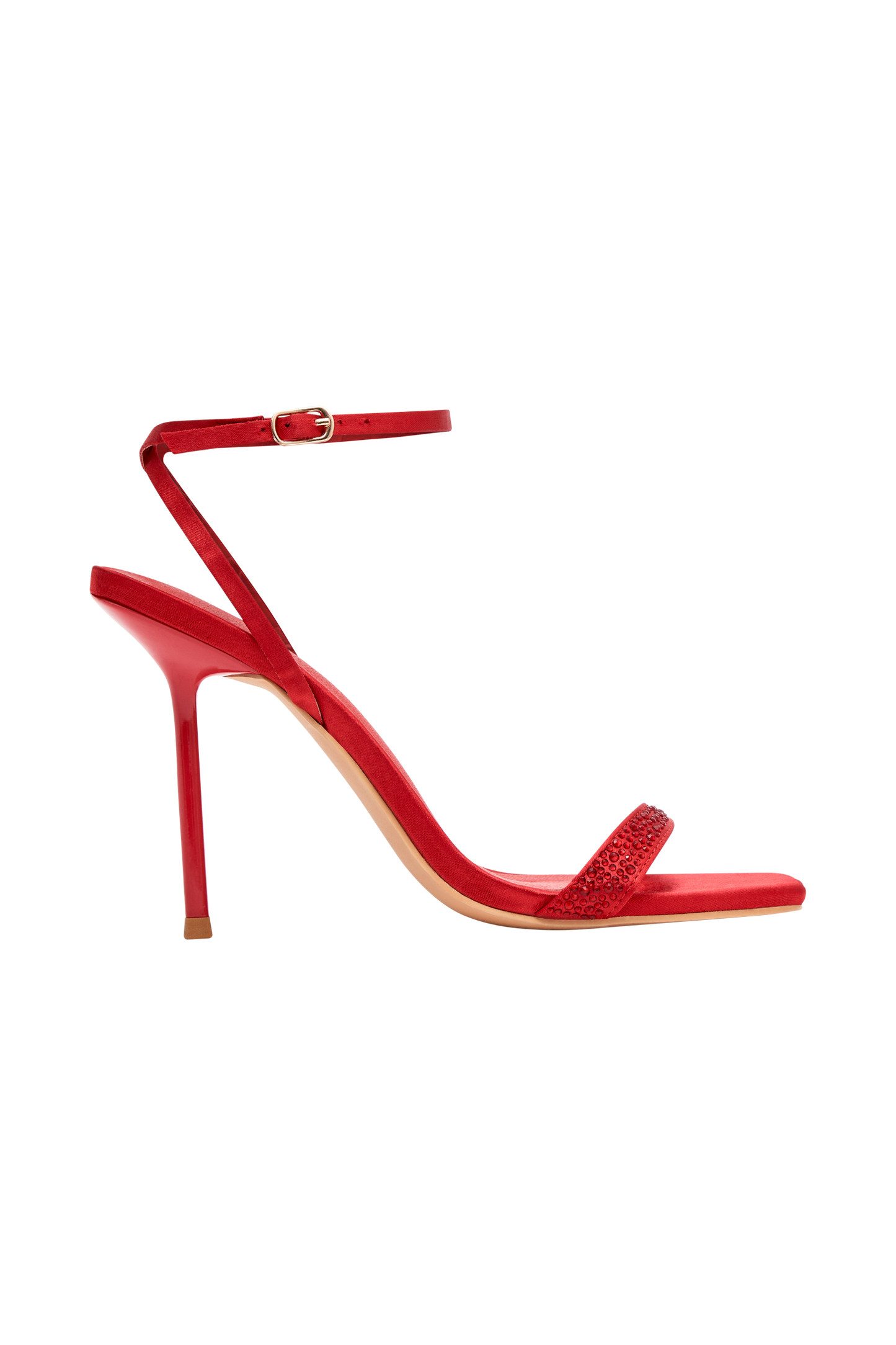 Haley Hot Fix Diamante Heel - Red