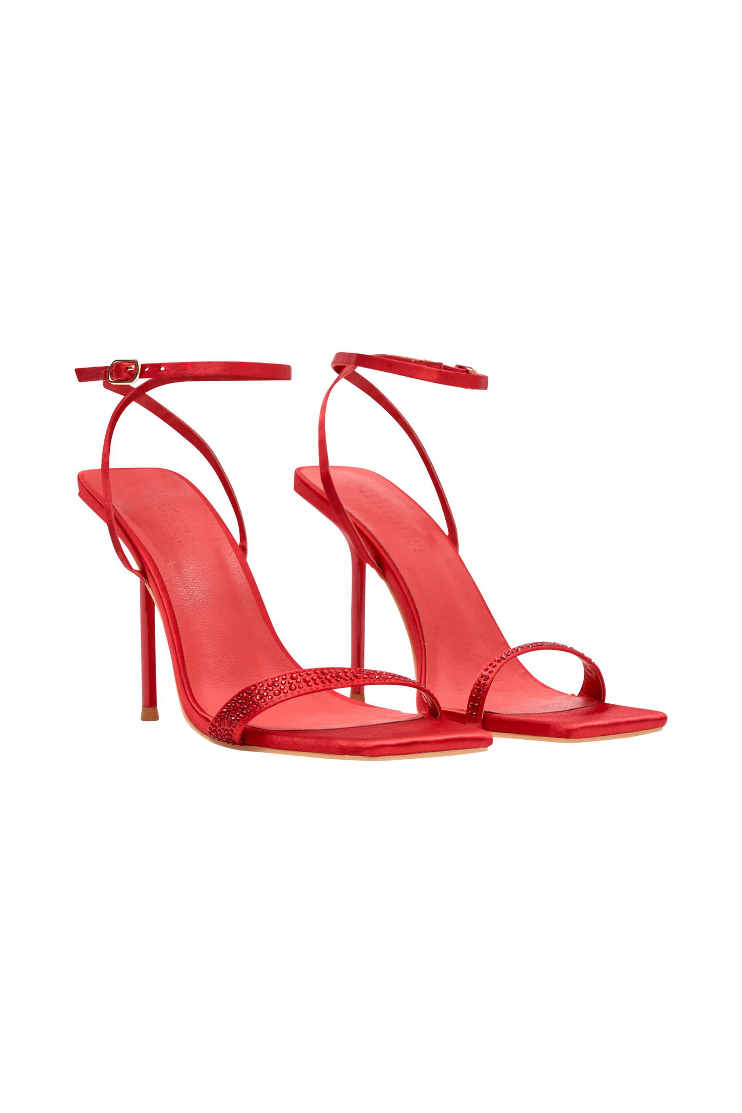 Haley Hot Fix Diamante Heel - Red