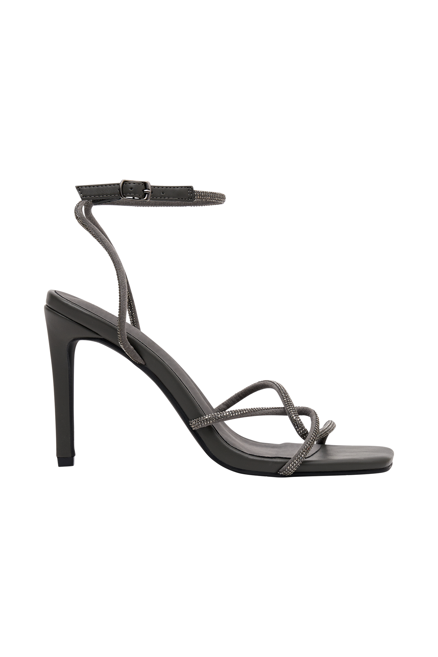 Dion Diamante Heel - Gunmetal