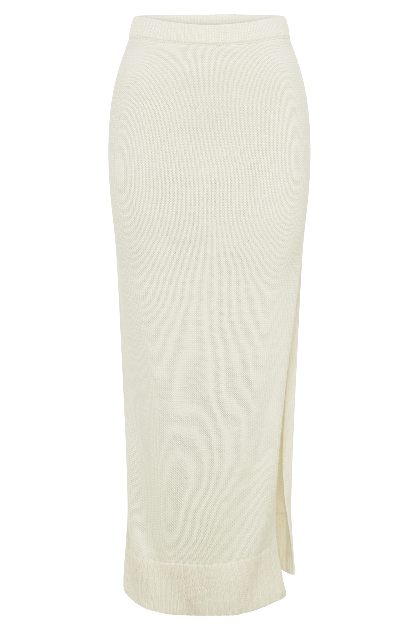 Brittany Knit Midi Skirt - Ivory