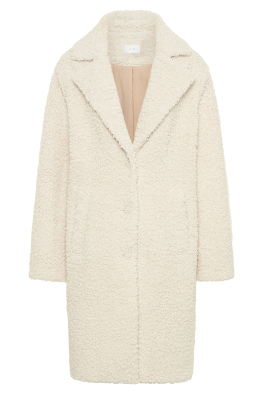 Izzy Boucle Coat - Cream