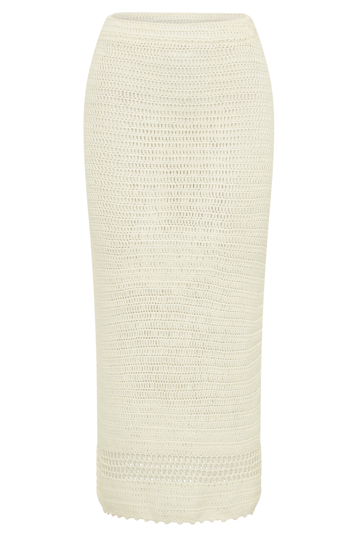 Paris Crochet Midi Skirt - Ivory