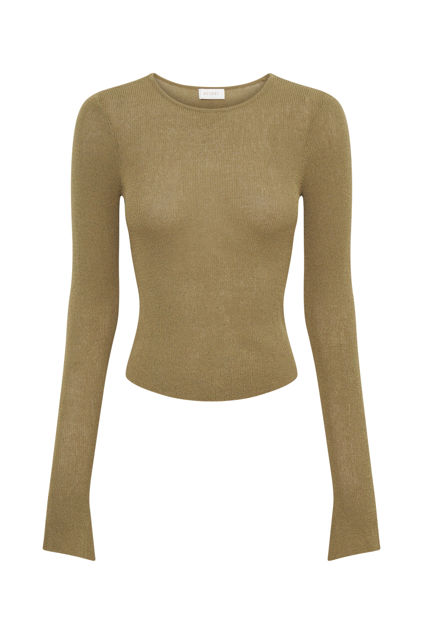 Maribelle Knit Long Sleeve Top - Olive