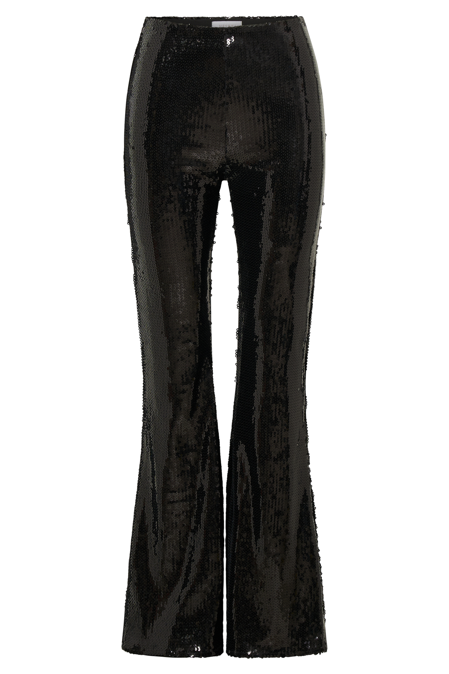 Wilma Wide Leg Sequin Pants - Black