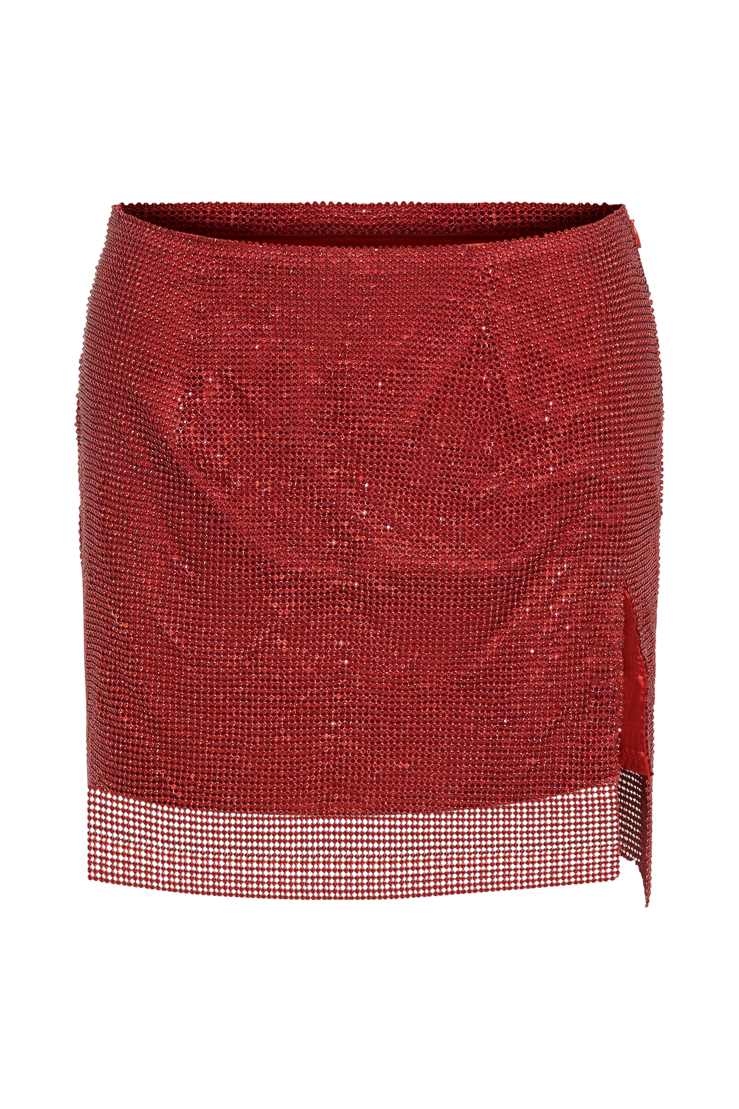 Marlena Glomesh Mini Skirt - Red