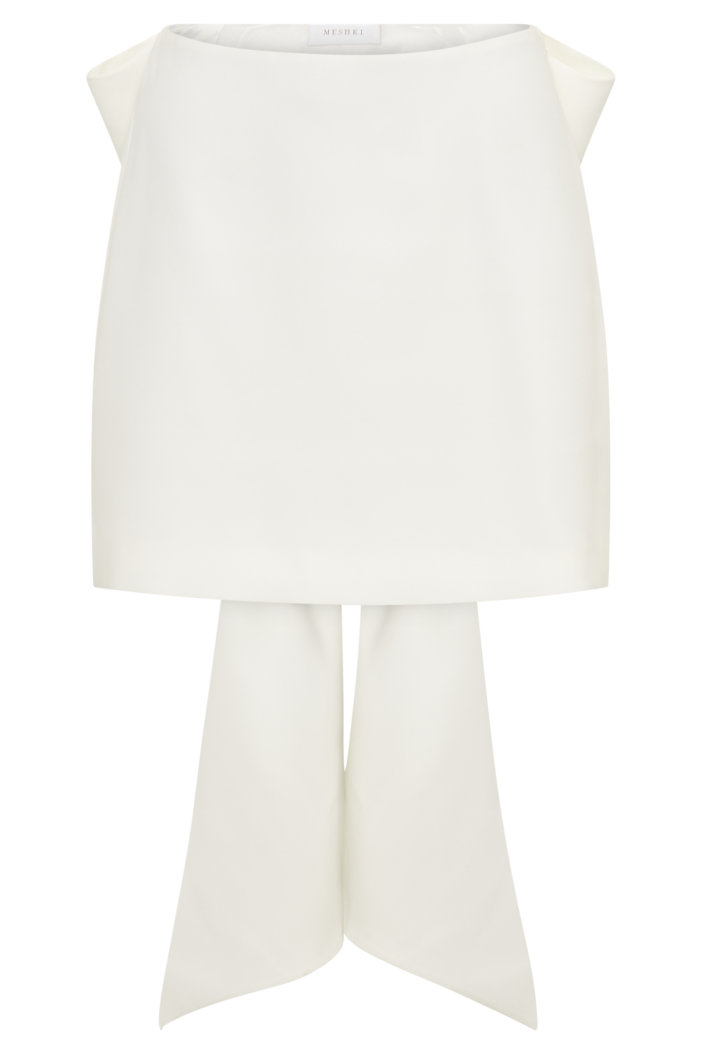 Jana Bow Mini Skirt - White