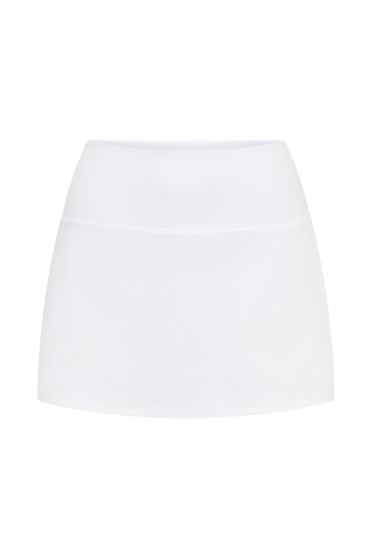 Terra Mini Skirt With Shorts - White