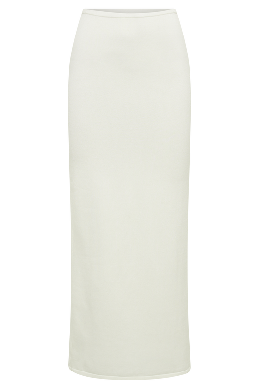 Tristan Knit Maxi Skirt - Ivory